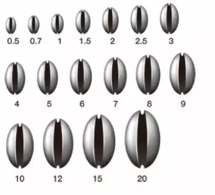 HDF Tin Coated BC Splitshot HA-315 4 HDF Tin Coated BC Splitshot HA-315 - Image 2