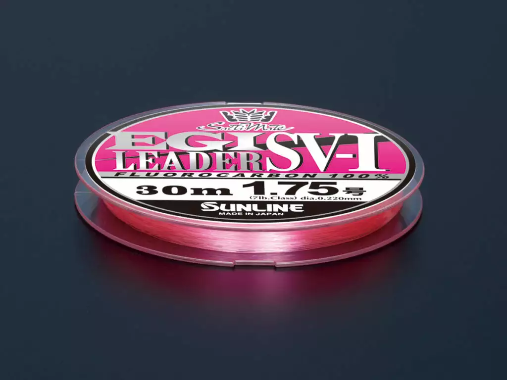 Sunline 2020 EGI Pink SV-1 Fluorocarbon Leader 3 Sunline 2020 EGI Pink SV-1 Fluorocarbon Leader