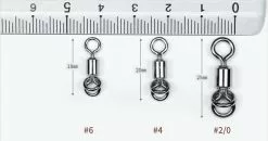 Hitena Stainless Alloy Swivel With Horizontal Ring HA71221 -Hot Sale Fishing Rods Shop Swivel size