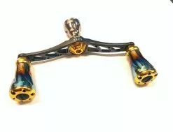 Livre Custom Titanium Double Handle (Gun Metal X Burnt Tip X Gold)- WING 98 (WD-98-FD1 Daiwa Compatible)) -Hot Sale Fishing Rods Shop livre custom 4 resized