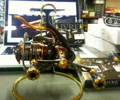 Livre Custom Titanium Double Handle (Gun Metal X Burnt Tip X Gold)- WING 98 (WD-98-FD1 Daiwa Compatible)) -Hot Sale Fishing Rods Shop livre custom handle3